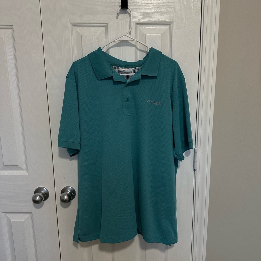 Columbia Turquoise Polo Shirt